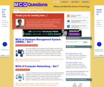 MCqquestions.com(MCQ Questions) Screenshot