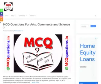 MCqquestions.in(MCQ Questions) Screenshot