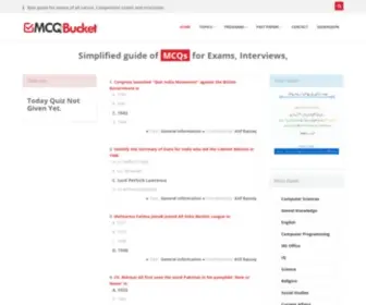 MCQsbucket.com(Mcqs Bucket) Screenshot