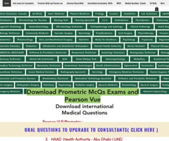 MCQSprometric.com(Download MCQs) Screenshot