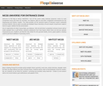 MCqsuniverse.com(MCQS UNIVERSE) Screenshot