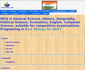 MCqtoday.com(Multiple choice questions in history) Screenshot