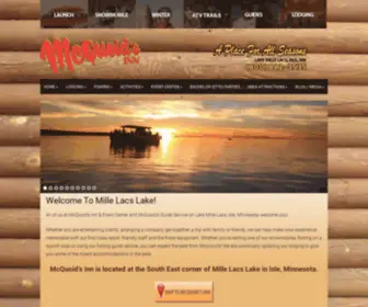 Mcquoidsinn.com(McQuoid\\\\\\\'s Inn Lake Mille Lacs Resort) Screenshot