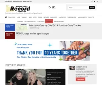 Mcrecord.com(Morrison County Record) Screenshot