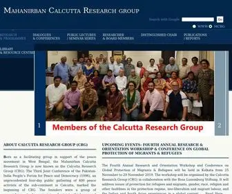 MCRG.ac.in(Mahanirban Calcutta Research Group) Screenshot