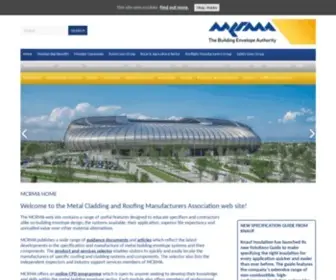 MCrma.co.uk(Metal Cladding and Roofing Manufacturers Association) Screenshot