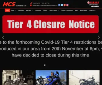 MCS-Scotland.co.uk(Motorcycle Sales Glasgow) Screenshot