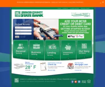 MCsbank.com(Mercer County State Bank (Sandy Lake) Screenshot