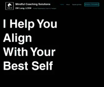 MCscoach.com(Mindful Coaching Solutions) Screenshot