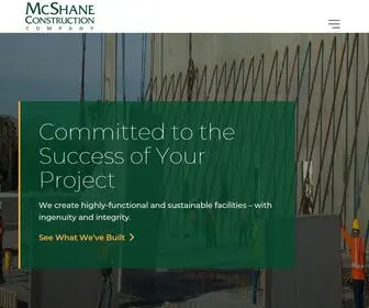 MCshaneconstruction.com(McShane Construction Company) Screenshot