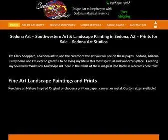 MCshep.com(Southwestern Art & Landscape Painting by Artist in Sedona) Screenshot