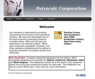 Mcsi.com(Petrocalc Corporation) Screenshot