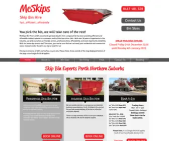 MCskips.com.au(Massive Specials From $150) Screenshot