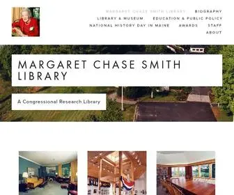 MCslibrary.org(Margaret Chase Smith Library) Screenshot