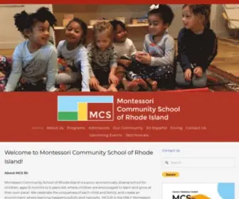 MCsri.org(Montessori Community School of Rhode Island) Screenshot