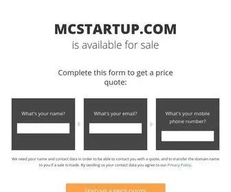 MCstartup.com(Tasty advice for startup companies) Screenshot