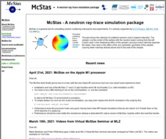 MCstas.org(MCstas) Screenshot