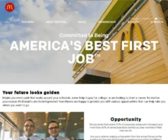 MCstate.com(McDonald's Local Restaurant Information and Careers/Jobs) Screenshot