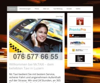 Mctaxi.ch(Mc TAXI Luzern) Screenshot