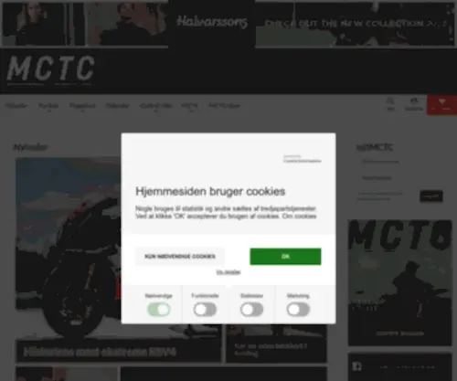 MCTC.dk(Landsforeningen for motorcyklister) Screenshot