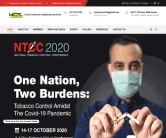 MCTC.org.my(Malaysian Council of Tobacco Control) Screenshot