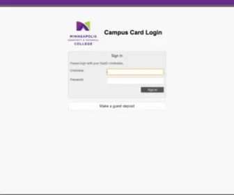 MCTccampuscard.com(EAccounts Home) Screenshot