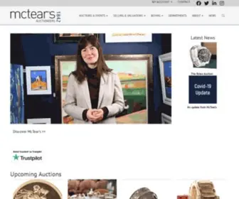 Mctears.co.uk(Mctear's auctioneers and valuers) Screenshot