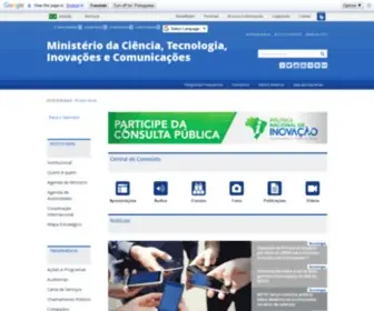 Mctic.gov.br(MCTI) Screenshot