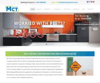 MCtpestcontrol.com(MCT Pest Control Qatar Doha) Screenshot