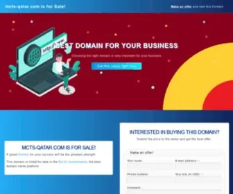 MCTS-Qatar.com(A great Domain for your success will be the greatest strength.This domain) Screenshot