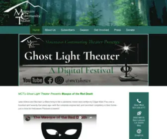 MCTshows.org(Mountain Community Theater) Screenshot