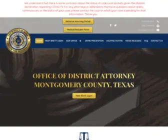 MCTxdao.org(Office of District Attorney in Conroe) Screenshot