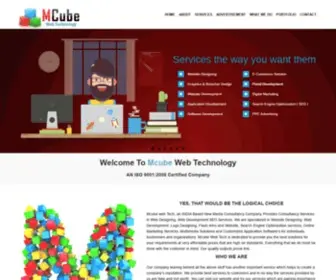 Mcubewebtechnology.com(The Mcubewebtechnology IT Company Faridabad) Screenshot