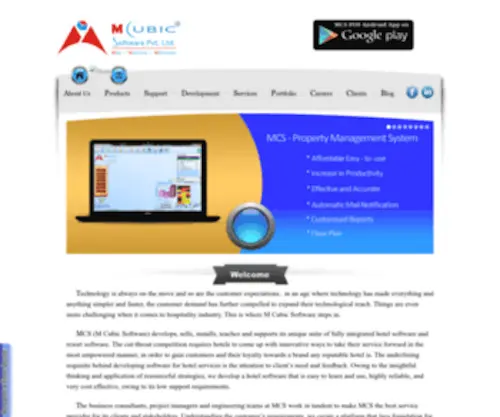 Mcubicsoftware.com(M Cubic Software) Screenshot