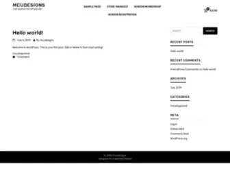 Mcudesigns.in(Just another WordPress site) Screenshot