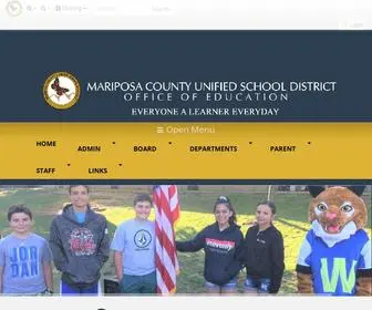 Mcusd.org(Mariposa County Unified School District) Screenshot
