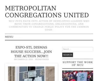 Mcustlouis.org(Metropolitan Congregations United) Screenshot