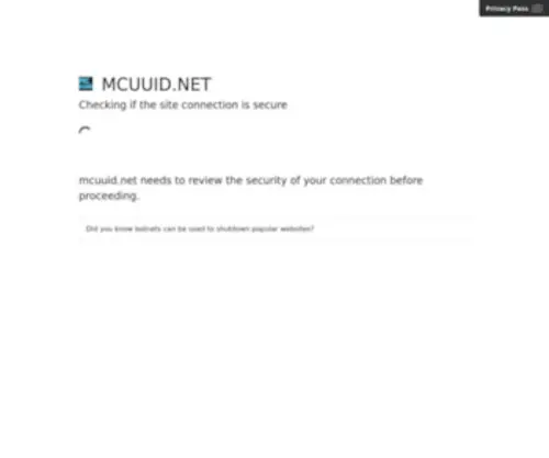 Mcuuid.net(Minecraft UUID) Screenshot
