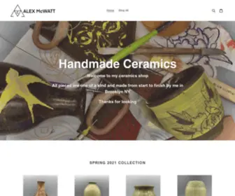 Mcwattceramics.com(Alex McWatt) Screenshot