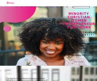 Mcwen.org(Minority Christian Women Entrepreneurs Network) Screenshot