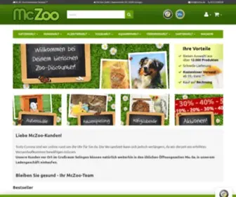 Mczoo.de(Vom kratzbaum bis zum kleintierkäfig) Screenshot