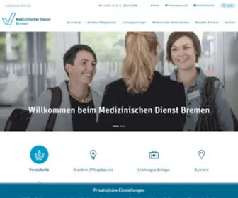 MD-Bremen.org(Medizinischer Dienst Bremen) Screenshot