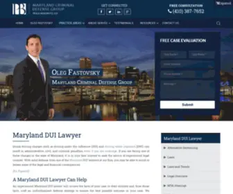 MD-Dui-Defense.com(Maryland DUI Lawyer) Screenshot