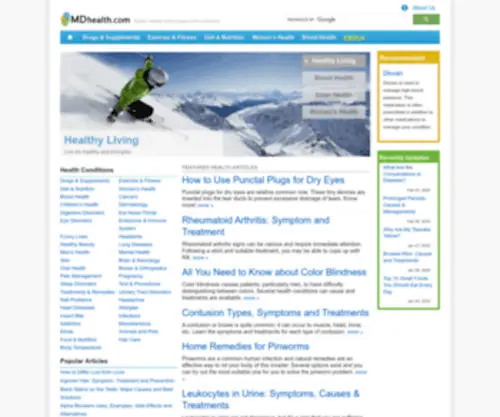 MD-Health.com(Better Health Information from Doctors) Screenshot