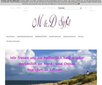 MD-SYLT.de(Sylt Shops/Onlineshops) Screenshot