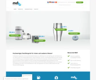 MD4Distiller.eu(Innovatieve producten voor uw gezondheid) Screenshot