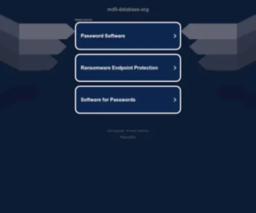 MD5-Database.org(Md5) Screenshot