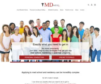 Mdadmit.com(MDadmit Medical Admissions) Screenshot