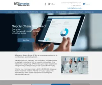 Mdamericagpo.com(MDamerica Supply Group) Screenshot