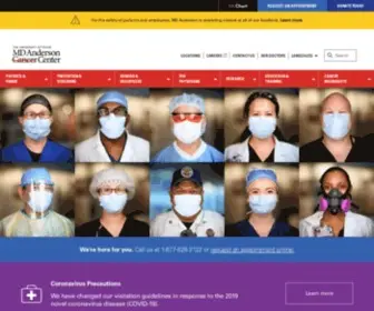 Mdanderson.edu(Cancer Treatment & Cancer Research Hospital) Screenshot